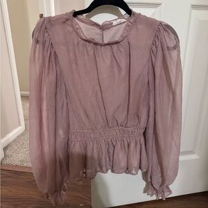 Beautiful mauve sparkly blouse
